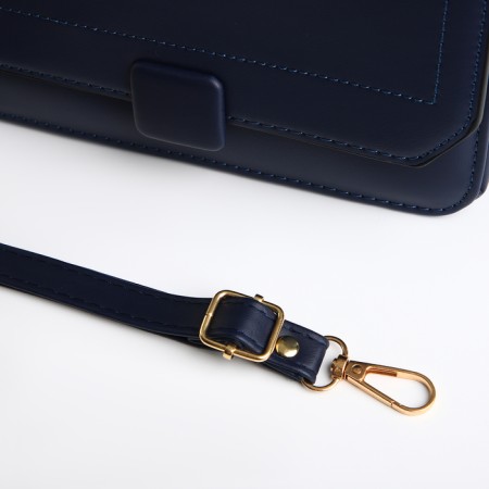 Bag Women's Messenger on Magnet, Blue Color-6
