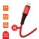 Gopower GP02L, Lightning - USB, 2.4 A, 1 m, data transfer, nylon, red