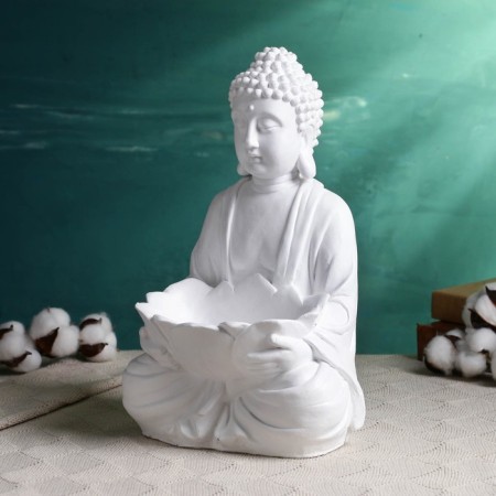 Steam for the little things "Buddha with lotus" Belaya, 19x17x32-2