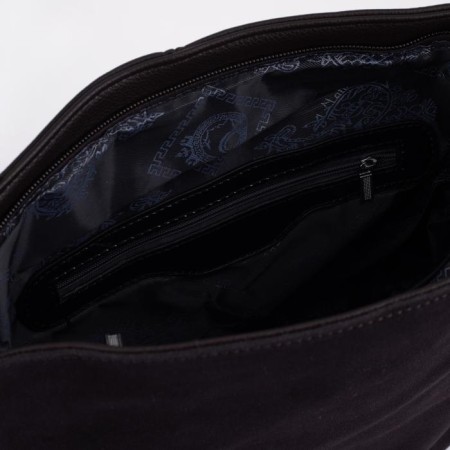 Bag-bag, lightning department, 3 outer pockets, long belt, brown color-2
