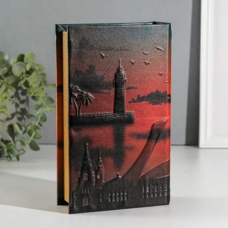 Safe Brush Tree leatherette "Sochi" 3d embossing 21x13x5 cm-4