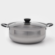 Pan 3.0 L Promo, with a glass cover, 24x9.5 cm