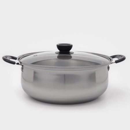 Pan 3.0 L Promo, with a glass cover, 24x9.5 cm