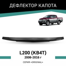 Defly Original hood deflector for Mitsubishi L200 (KB4T), 2006-2016