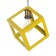 Lamp Bayerlux suspension "Square" 1x40W E27 yellow 16x16x18-116 cm
