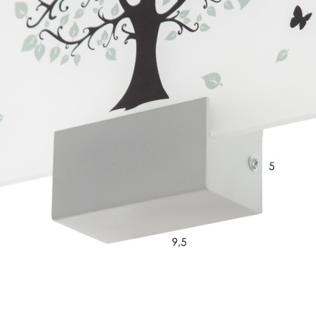 Bra "tree" LED 6W 4000k white 24x6x24 cm-5