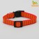 Rhynthey collar, 40 x 1.5 cm, red-yellow