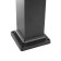 Garden-park lamp Feron PL676, IP44, E27, 60 W, 155x155x600 mm, black color