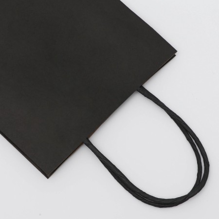 Craft package black, round handle, 15 x 21 x 8 cm, 120 g-1