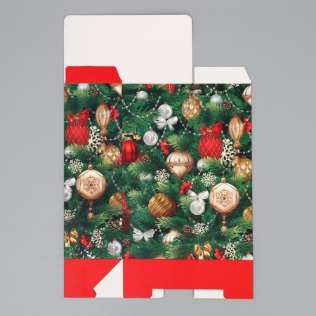 Folding box "Happy New Year", Christmas toys, 22 x 30 x 10 cm, new year-6