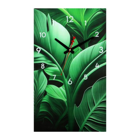Carty clock wall-up interior "leaves", silent, 35 x 60 cm-2