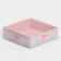 Confectionery packaging, Makarun box with PVC lid, Bows, 12 x 12 x 3.5 cm