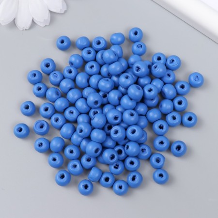 Beads for creativity "Bright blue" D-0.8 cm, set of 20 grams-1