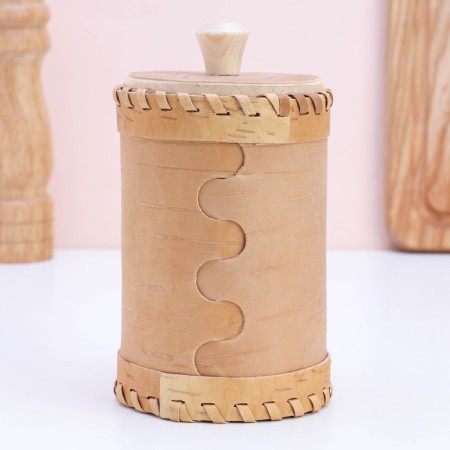 TUES "Salt", 8.5 × 8.5 × 12 cm, mix, birch bark-1