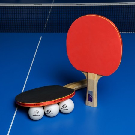 Set for table tennis Boshika Control 10: 2 rackets, 3 goals, 1.5 mm sponge, conical handle-3