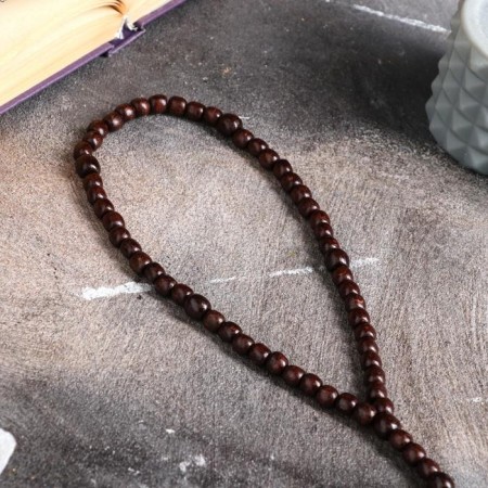 Wooden rosary, with a cross, 40 cm, mix-2