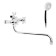 Accoona A7182G bath mixer, double -leaf, white/chrome