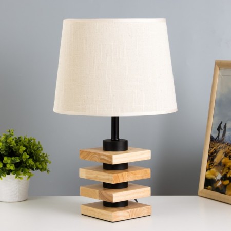 Board lamp "Consel" E27 40W light wood 25x25x42.5 cm Risalux