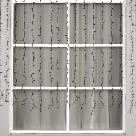 Garland "Curtain" 2 × 1.5 m, IP44, UMS, dark thread, 360 LED, white glow, 220 V-1
