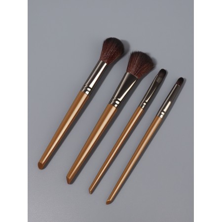 Set of brushes d/makeup 4 items 15.5 (± 1) cm nylon/plastic cards of the substrate/PVC-fabric QF