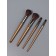 Set of brushes d/makeup 4 items 15.5 (± 1) cm nylon/plastic cards of the substrate/PVC-fabric QF