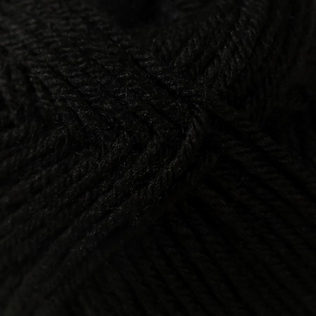 Yarn "Children's hit" 100% acrylic 163m/50g (02-black)-3