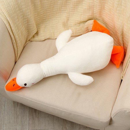 Soft toy "Goose", 60 cm, white color-3