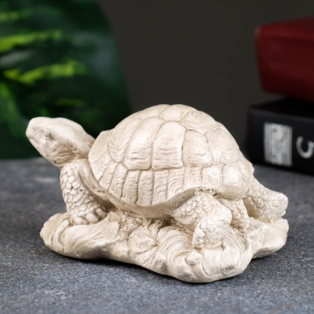 Figure "Turtle on Stone" ivory, 8x7x6cm-2