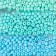 Round beads 6/0 "Ocean color" 6 colors x 10 g 20x8 cm