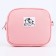 Bag Cross-Bodi with a zipper, pink color