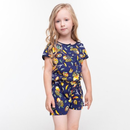 Overalls for girls, black color, height 110-3