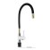Accoona A9890F kitchen, single -leaf, silicone spout, black/chromium