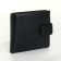 Male purse on the button, black color