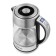 Electric KitFort KT-690, glass, 1.7 l, 2200 watts, adjustment t °, silver