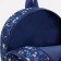 Baby backpack on lightning, external pocket, blue color