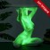Claus - luminous table "Sitting girl" 50x39x52cm