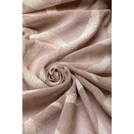 Tulle Decofest "Leaves", size 200x270 cm, batist, color ecru-2