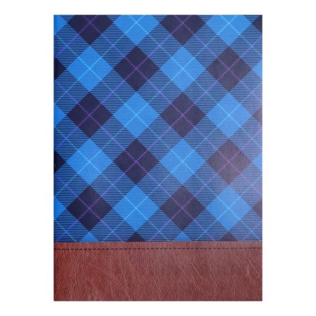A4 notebook, 96 sheets in the Calligrata Call "Blue Scottish", covered Cardboard, Block No. 2, whiteness 75% (gray sheets)-1