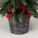 Christmas tree decor "with berries, in a pot" 33x8.5 cm