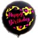 Foil ball 18 "HBD" circle