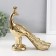 Souvenir ceramics "peacock" gold 20.5x7x21.5 cm