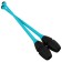 Bulavs for rhythmic gymnastics inserted indigo, 41 cm, blue/black color