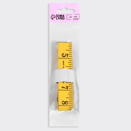 Portnovskaya centimeter tape, 300 cm (cm/inch), yellow color-6
