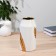 VAZ Ceramics "Anait" D-8X10 cm H-21 cm, golden-white