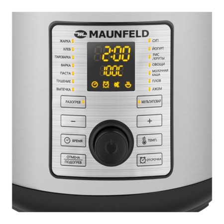 MAUNFELD MPMC-1625s multicooker, 860 watts, 5 l, 17 programs, anti-stick coating, gray-black 936-9