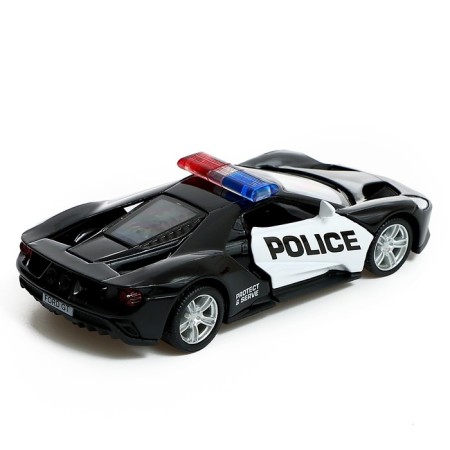 Metal Metallic Ford GT, 1:32, inertia, doors open, police open-2