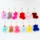 Soft toy "Doll" on a key fob, 14 cm, color mix
