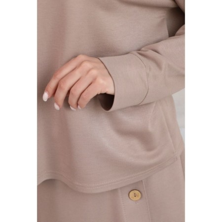 Female suit, size 54, beige color-3