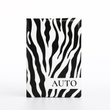 Cover for passport, black/white color