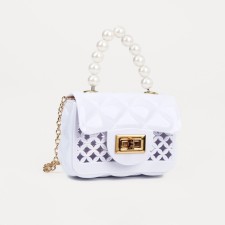 Baby bag on fasting, white color